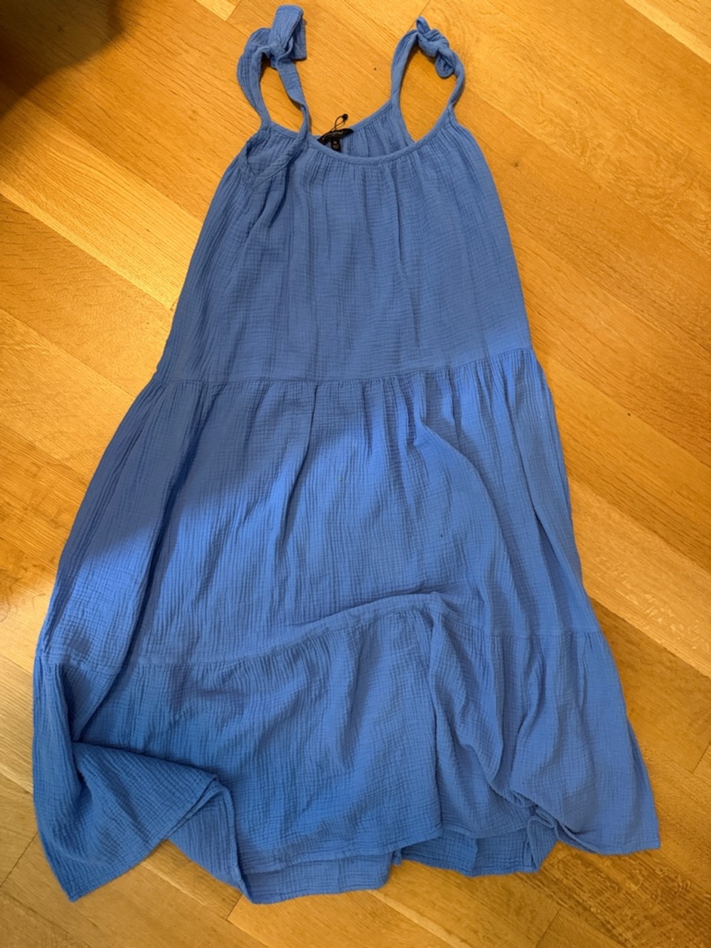 Banana Republic Periwinkle Blue Tie-Strap Maxi Dress Beach Coverup - Picture 3 of 3